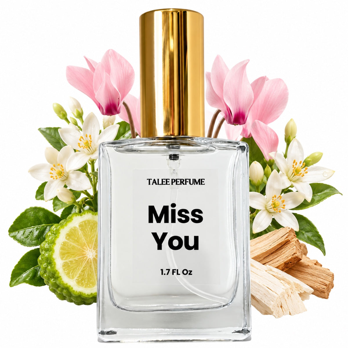 Miss You perfume with bergamot, florals and sandalwood